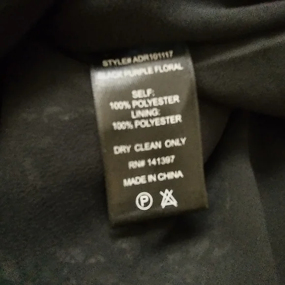 Astr floral ruffle puff sleeve asymmetrical midi dress M - Picture 10 of 11